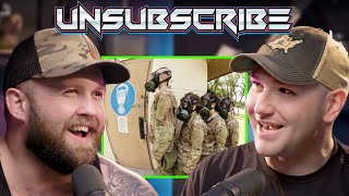 Military Training Experiences ft Habitual Linecrosser amp The Fat Electrician  Unsubscribe Podcast [upl. by Ellennej752]