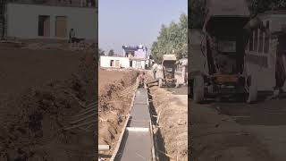 Retaining wall for road protection construction roadwork concrete [upl. by Iraj]