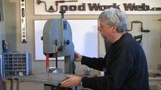 Woodworking  Band Saw Setup and Tuneup [upl. by Sedecram]