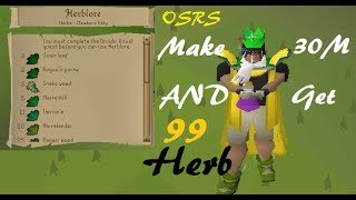 OSRS 30M Money Making Guide Get 99 Herblore Completely FREE [upl. by Honna650]