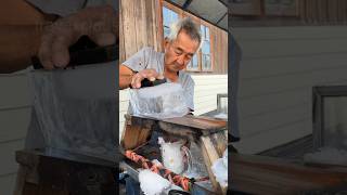 Thai Grandpa making iced lemon tea using the old method shorts [upl. by Araek557]