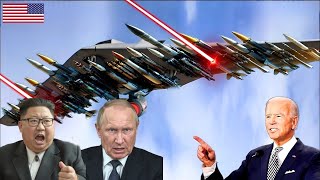 Kim Jong UN and PUTIN Panic US stealth fighter jets bomb North Korean and Russian troops in Crimea [upl. by Fenton161]