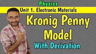 Kronig Penney model Solid State Physics PHYSICS BE  Btech 1st year [upl. by Dat984]