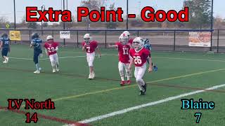 Lakeville North vs Blaine 3rd Grade Football [upl. by Acsicnarf]