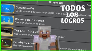 CONSIGUIENDO TODOS LOS LOGROS DE MINECRAFT BEDROCK 1 [upl. by Herrod]