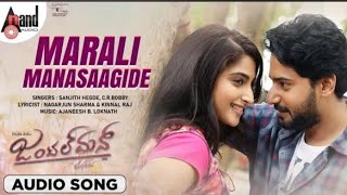 Marali manasagide Gentleman kannada movie songs vocals sanjeeth Hegde vocal voice song [upl. by Alper]