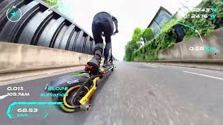 Modified Yugen G2 Max  3rd Top Speed Test 73kmh [upl. by Cassy]