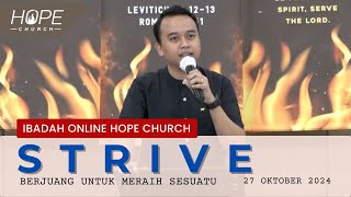 Ibadah Online HOPE Church 27 Oktober 2024 [upl. by Cowey]