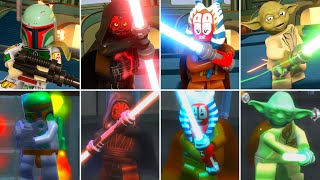 LEGO Star Wars The Skywalker Saga vs The Complete Saga Characters Evolution Side by Side [upl. by Leamse]