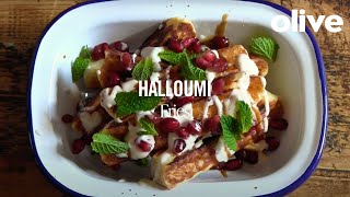 How to make Halloumi fries [upl. by Ahsirek]