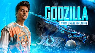 GODZILLA AWM CRATE OPENING AT 100K LIKES OR 200K FACECAM CRATE OPENING [upl. by Eizzo]