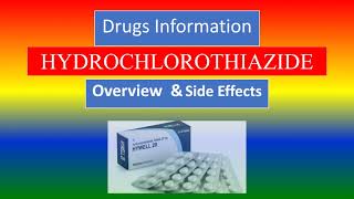 HYDROCHLOROTHIAZIDE  overview and side effects [upl. by Lletnahs]