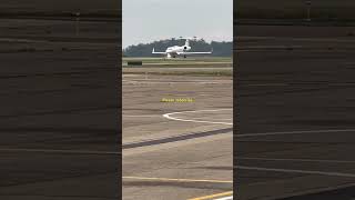 Gulfstream G450 N25GM Rolls Royce power spooling up for departure from AGC Pittsburgh aviation [upl. by Brena497]