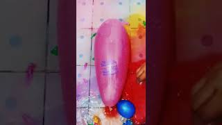 water🟡🔵 colorful balloon  Yellow Green Pink HBD Balloons amp mini balloons popping shorts [upl. by Oad]