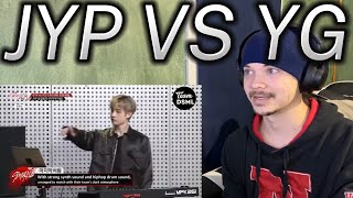 Reaction to JYP vs YG Stray Kids Battle [upl. by Namus35]