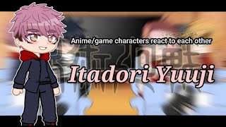 AnimeGame characters react to each other  Itadori Yuuji  Jujutsu kaisen  Gcrv  24 [upl. by Akinat519]