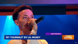 Lil Mosey Performing By Yourself On the News [upl. by Hsot]