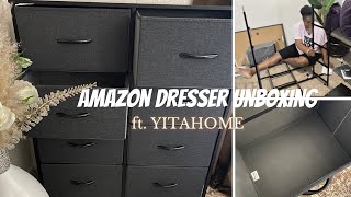 How To Build A Fabric Dresser ft YITAHOME • New Room Decor • Small Space Storage • Amazon MUST HAVE [upl. by Weywadt151]