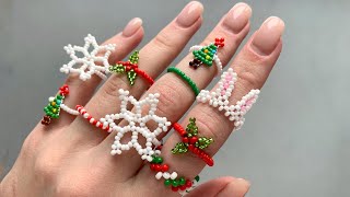 5 NEW YEAR IDEAS FOR BEAD RINGS 2024 [upl. by Marielle823]