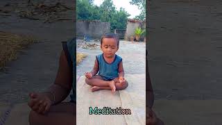 meditation 2 year child motivation shortviral [upl. by Augustin]