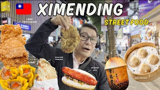 Exploring Ximendings Street Food Scene in Taipei [upl. by Garnett]