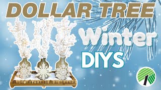 8 Gorgeous NEW Winter Dollar Tree DIY Ideas for a Winter Wonderland 2023 [upl. by Struve]