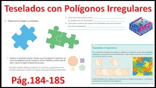 Teselados con polígonos irregulares página 184 y 185 [upl. by Burnaby]