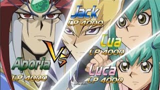 Yugioh 5ds leo luna amp jack vs aporia [upl. by Allemap]