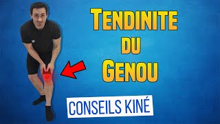 Soigner la tendinite du genou rotulienne  quadricipitale  Exercices kiné [upl. by Ynettirb]