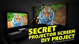 Secret Projector Screen Project DIY [upl. by Bijan130]