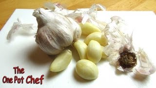 Quick Tips Peeling Garlic in Seconds  One Pot Chef [upl. by Sitto247]