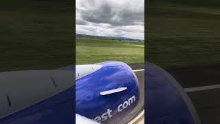 Southwest Airlines Boeing 737700 Takeoff from Eugene Oregon KEUG [upl. by Mortie]