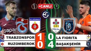 Trabzonspor 10 Ruzomberok  La Fiorita 04 Başakşehir  Avrupa Ligi  Konfernas Ligi [upl. by Murrah257]