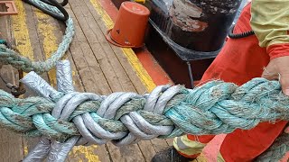 HOW TO SPLICE 8 STRAND MOORING ROPE  BORBONSTREET [upl. by Annabelle]