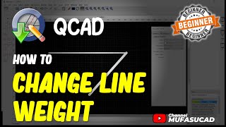 QCAD How To Change Line Weight [upl. by Duffy]