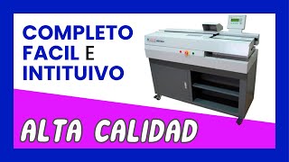 📕 Fresadora encoladora de libros AUTOMÁTICA profesional PMA NCB55A [upl. by Meihar94]