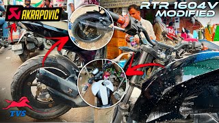 RTR 1604V  MAI LAGAYA  AKRAPOVIC EXHAUST 😱 ​⁠ Kapiltekwanivlogs TheUK07Rider [upl. by Eadrahs595]