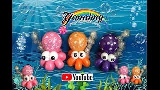 COMO HACER UN PULPO CON GLOBOS BALLOON OCTOPUS [upl. by Retxab]