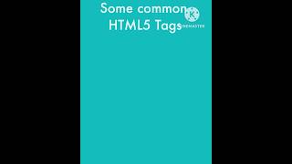 Learn essential HTML5 tags in minutes Like and subscribe for more tips webcode [upl. by Hinson]