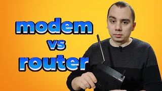 MODEM vs ROUTER  quick differences  TechieShow [upl. by Gaudet]