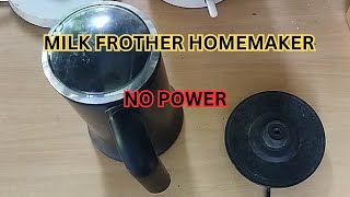 MILK FROTHER HOMEMAKER NO POWER [upl. by Aeikan]