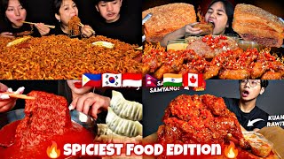 INTERNATIONAL SPICY MUKBANG COMPILATION🌶️🥵🔥🔥 [upl. by Yhtorod65]