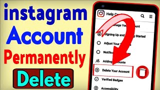 how to delete Instagram id permanently Instagram id band kase kare humesa ke liye2024 [upl. by Romalda63]