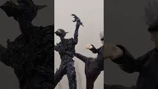 GOJO VS DARKEST KNIGHT CURSED BATMAN dcuniverse jjk collection mcfarlane yolopark [upl. by Conway]