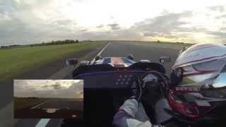 Caterham Superlight Duratec R500 vs R400 SV at Bedford Autodrome Evening South West Circuit [upl. by Leffen]