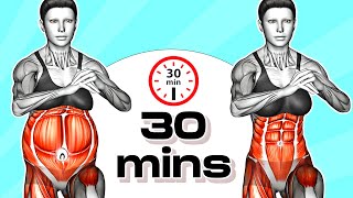 30 Minute Workout To Lose Belly Fat Burning In a Week At Home [upl. by Llehsar]