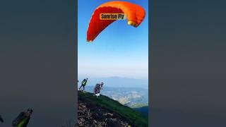 sunrise Paragliding 🪂 paragliding youtubeshorts youtube shorts shortsvideo india up [upl. by Ax699]