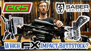 FX Impact Saber Tactical  PRS Adjustable Custom Butt Stock Comparison [upl. by Brendin307]