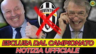 JUVENTUS CLAMOROSA NOTIZIA DI POCO FA LA FIGC UFFICIALIZZATO IL FUORI DAL CAMPIONATO [upl. by Areema]