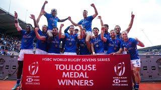 Circuit mondial de Rugby à 7  Les essais de France 7 masculin au France Sevens [upl. by Nylqcaj]